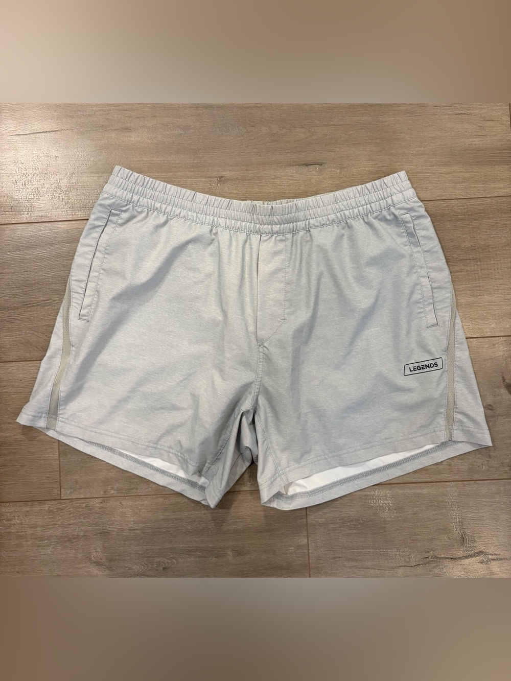 Legends Luka Bishop Shorts Mens XL 5” Linerless Grey